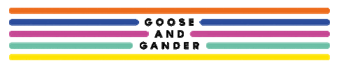 Rainbow Gg Sticker by Goose and Gander