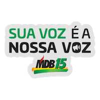MDBNacional 15 mdb mdb15 filiar Sticker