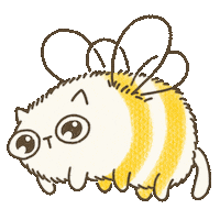 Cat Bee Sticker