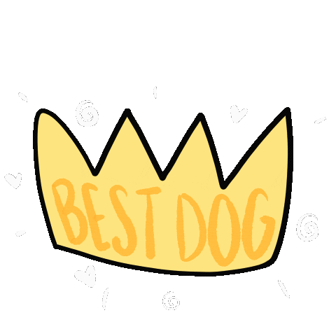 Crown Best Dog Sticker by Clive and Bacon