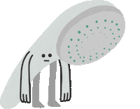 water shower Sticker
