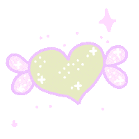 Heart Flying Sticker by cait robinson