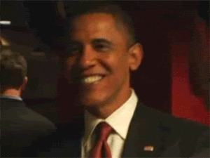 Happy Barack Obama GIF