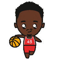 Basketball Raptors Sticker by Halfsquare Designs