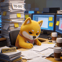 thedogefrens work office working doge GIF