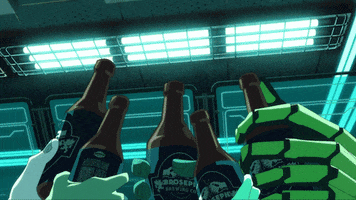 Fun Beer GIF by Cyberpunk: Edgerunners