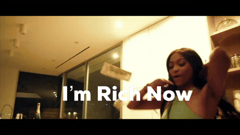 Im Rich Now GIF by Gatsby Randolph