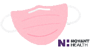 Pink Mask Sticker by Novant Health