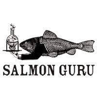salmonguru salmon guru salmonguru salmon guru logo logosalmon Sticker