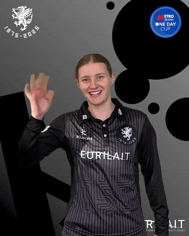 Wave Smile GIF by Somerset County Cricket Club