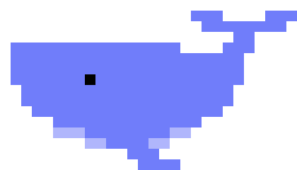 8 Bit Water Sticker by Quinn Mason