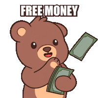 Make It Rain Money Sticker by BEARISH