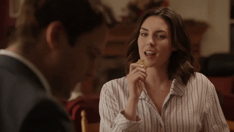 taylor cole eating GIF by Hallmark Channel