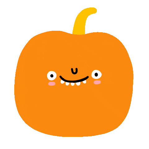 Halloween Smile Sticker by Linzie Hunter