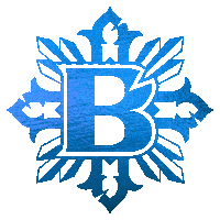 bishoptattoo logo blue tattoo ink Sticker