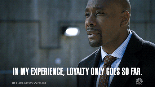loyalty only goes so far GIF by NBC