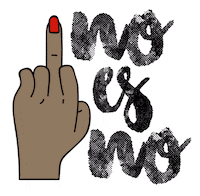 Hand No Sticker by Mandhala
