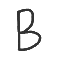 B Sticker