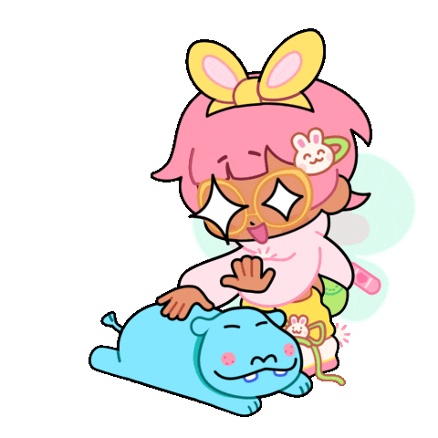 SparklesMagicalMarket giphyupload happy pink animals Sticker