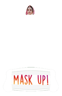 Mask Up Sticker by BORN ON INSTAGRAM