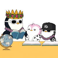 Studying Back To School Sticker by Pudgy Penguins