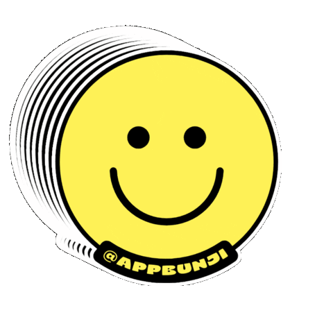 appbunji giphygifmaker happy smile friends Sticker