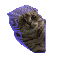 ferhatsaskin love cat dog animals Sticker