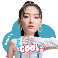 Girl Wow Sticker by Kingston Technology