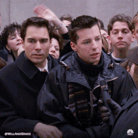 nbc kiss GIF by Will & Grace