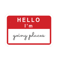 Going Places Woman Sticker