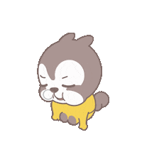 Sleepy Chipmunk Sticker