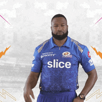 Kieron Pollard Thinking GIF by Mumbai Indians