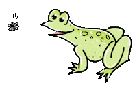 Fly Frog Sticker