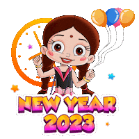 Fun Party Sticker by Chhota Bheem