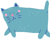 Cat Walking Sticker by Marie Boiseau