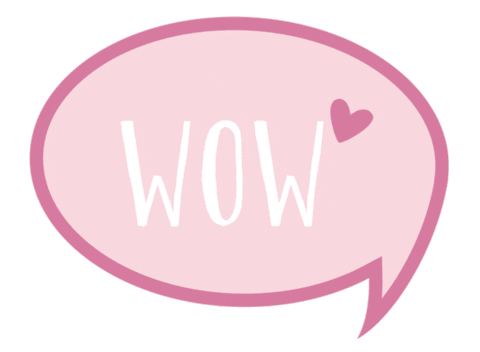 Heart Wow Sticker by omamashop