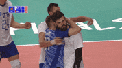 Happy Group Hug GIF by Volleyball World