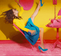 raulgonzo pink work yellow falling GIF