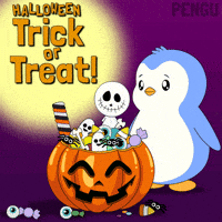 Trick Or Treat Halloween GIF by Pudgy Penguins
