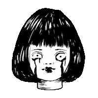 Sad Art Sticker