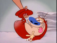 nicksplat ren and timpy GIF