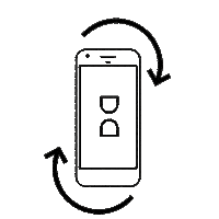 Rotatephone Rotate Sticker by Meddel.es