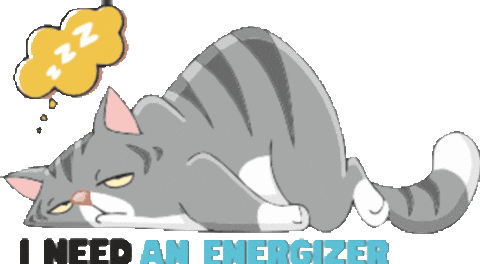 Sleepy Cat Sticker by Inednet