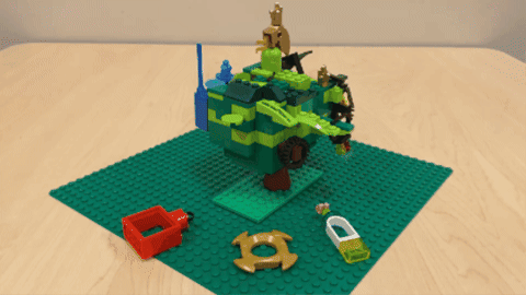 pblenski giphygifmaker christmas ornament lego club GIF