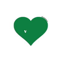 TheHumbleCo love heart green vegan Sticker