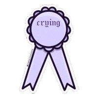 onesillygoosey crying cry purple try Sticker