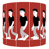 Walking Walk Sticker by Marco Rosella