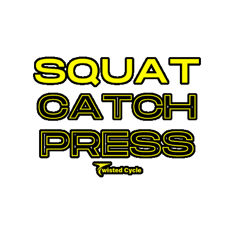 Workout Squat Sticker by Twisted Cycle