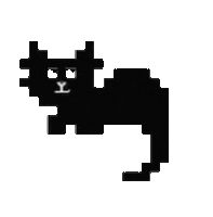 Cat Pixel Sticker by Cheapy xo