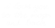 I Love You Moon Sticker